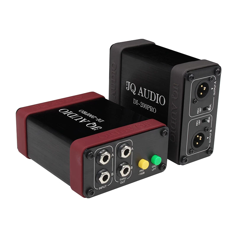 Hộp chuyển đổi âm thanh stereo DI, chuyển đổi không cân bằng sang cân bằng, hộp DI hai kênh, biểu diễn sân khấu, ban nhạc