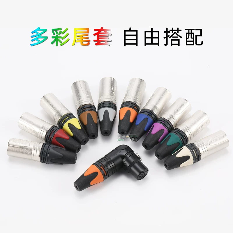 Nút bịt đầu cắm XLR nhiều màu NEUTRIK có vòng màu cho kênh trái và phải, vòng nhận dạng cáp nhiều màu nhập khẩu BXX