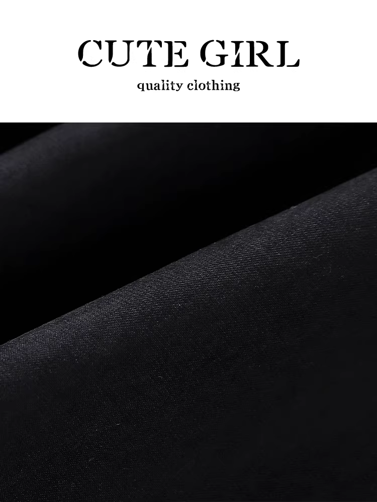 Váy chữ A màu đen phong cách Hàn Quốc có thắt lưng dành cho nữ, váy xòe đa năng eo cao thanh lịch mùa thu