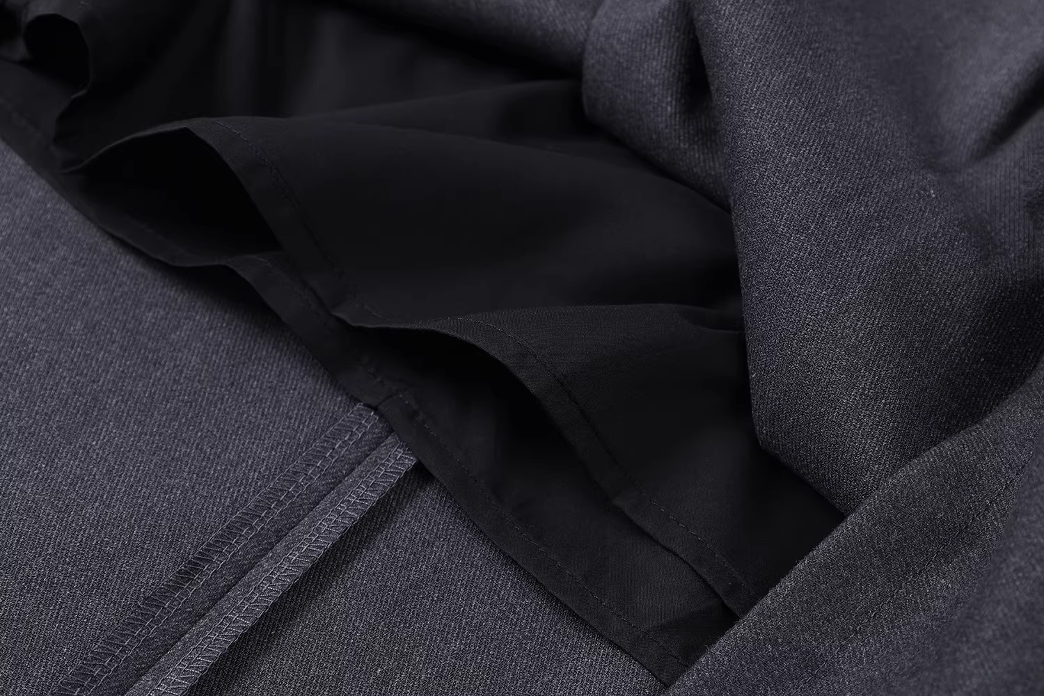 Váy len màu xám CuteGirl dành cho nữ, thu đông 2025, kiểu mới, cạp cao, ôm dáng, xếp ly, dáng chữ A