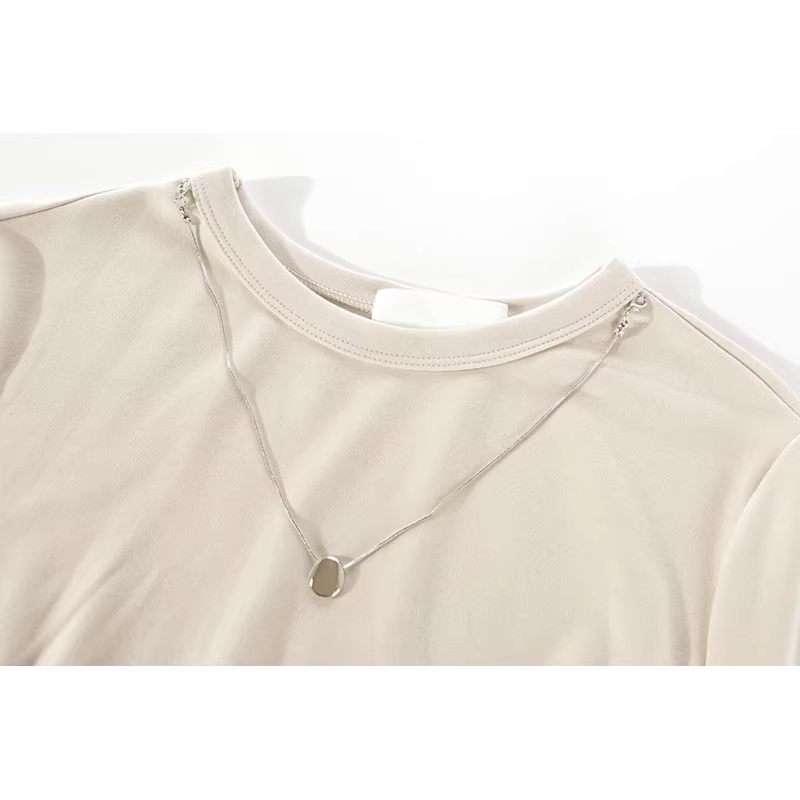 CuteGirl Váy màu mơ dáng ôm eo thanh lịch kiểu Pháp dành cho nữ, váy dài kiểu áo thun dệt kim thon gọn eo mùa hè.