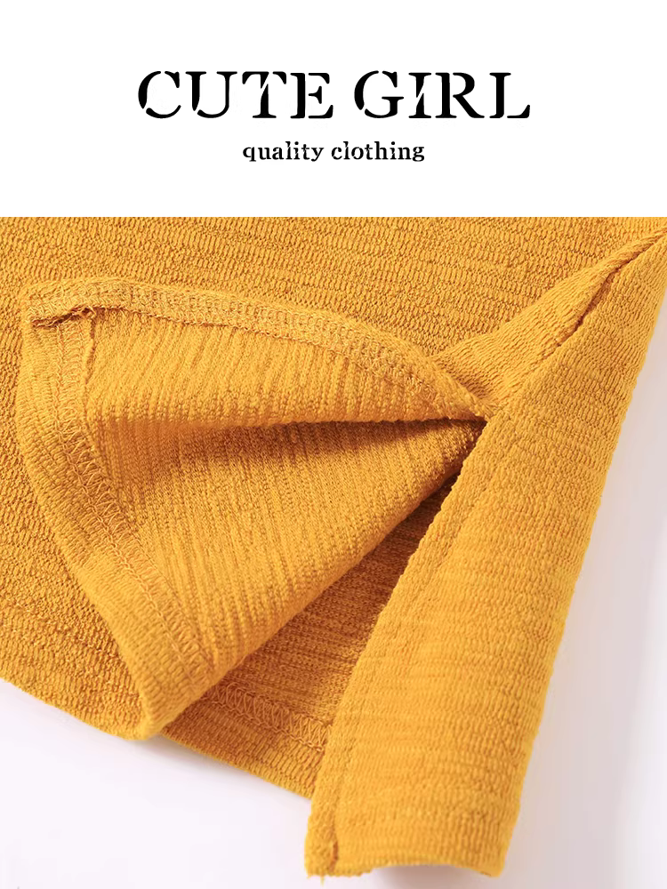 Áo thun ngắn tay lệch vai màu vàng cao cấp phong cách Hàn Quốc dành cho nữ, áo hở vai không đều mùa hè