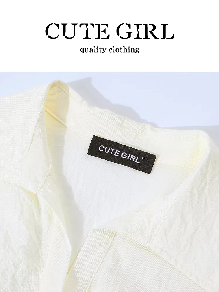 Áo sơ mi dài tay kiểu Pháp có dây buộc bên hông dành cho nữ, thiết kế đầu thu, áo thon eo, giảm béo và trẻ hóa