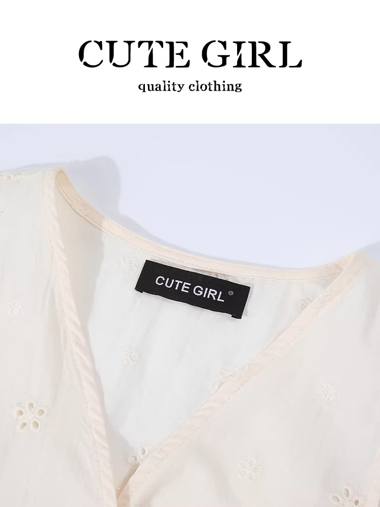 Áo vest không tay móc len kiểu Pháp dễ thương dành cho nữ trong mùa hè với áo thắt nơ thắt eo sang trọng