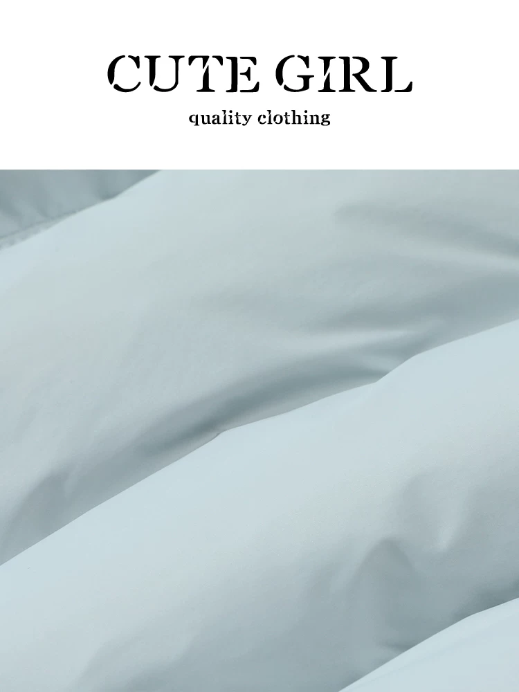 Áo khoác ngắn cổ đứng phối màu phong cách Hàn Quốc CuteGirl dành cho nữ, thiết kế thu đông, áo khoác cotton dáng rộng, đa năng, phong cách giản dị