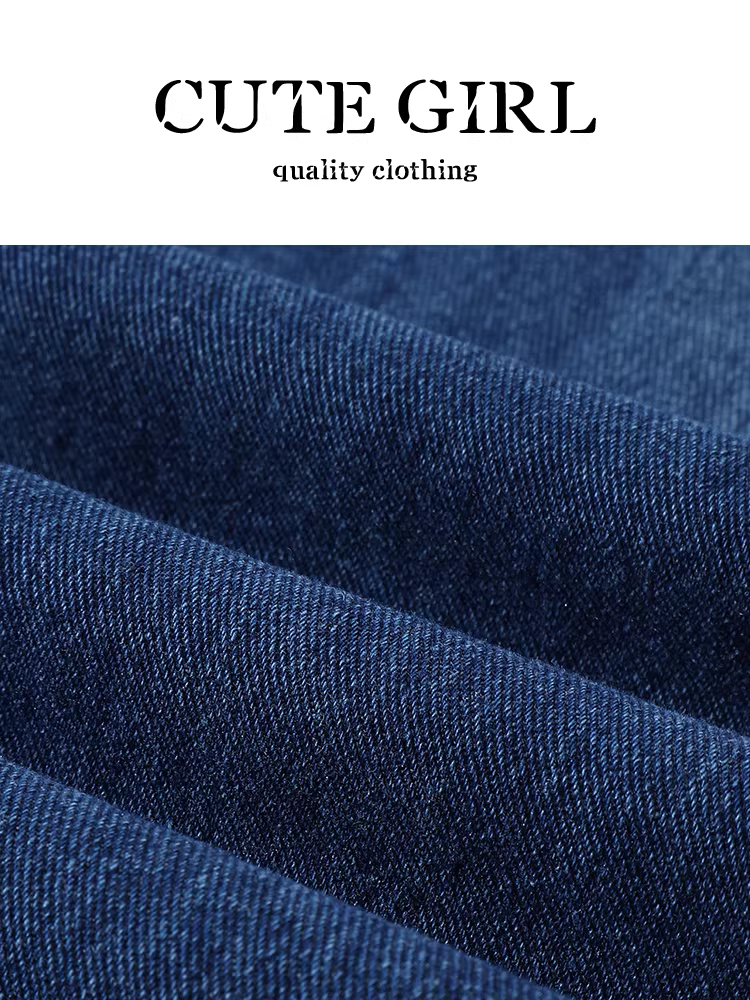 Quần jean ống loe có thắt lưng phong cách retro Hàn Quốc dành cho nữ, quần ống rộng đa năng cạp cao mùa thu