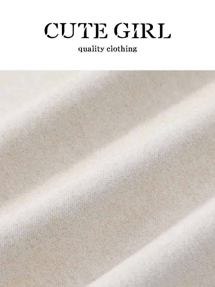 Quần âu ống đứng bằng len màu mơ nhỏ nhắn dễ thương dành cho nữ, mùa thu đông, quần dài đa năng cạp cao thon gọn đa năng