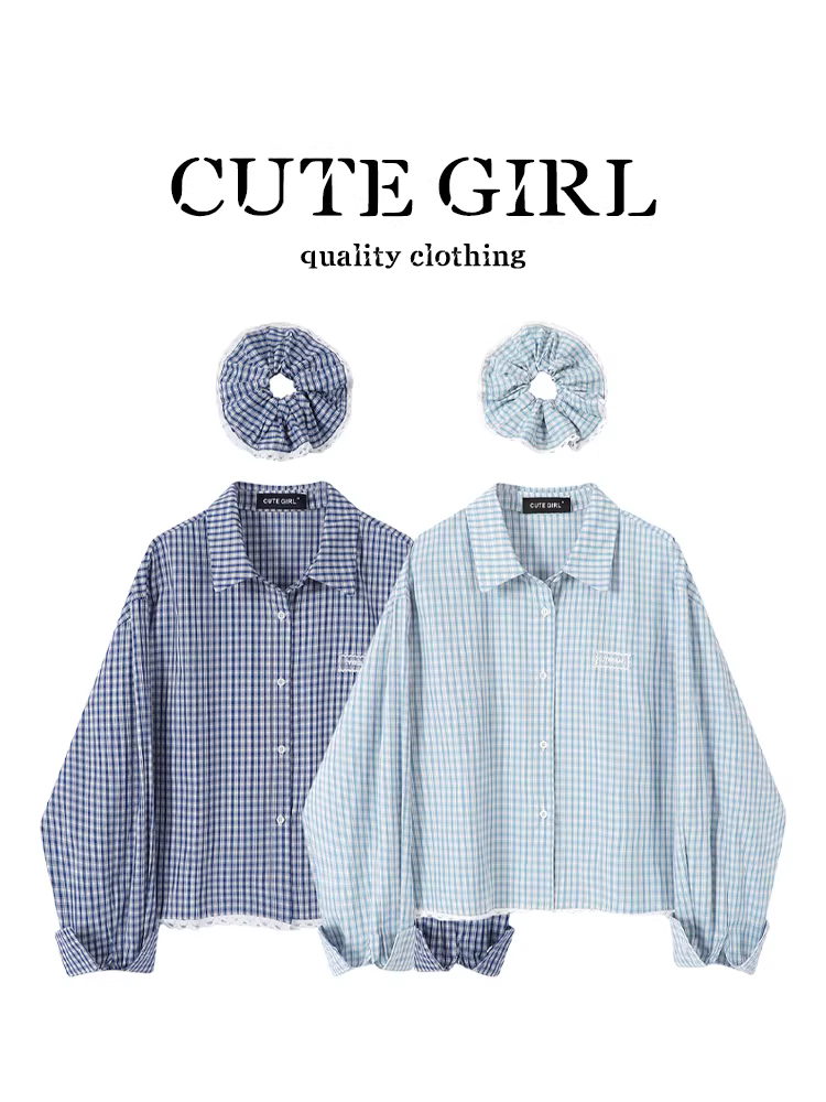 Áo sơ mi kẻ sọc phối ren giảm tuổi tác phong cách Hàn Quốc dễ thương dành cho nữ đầu xuân Áo kiểu độc đáo và siêu xinh