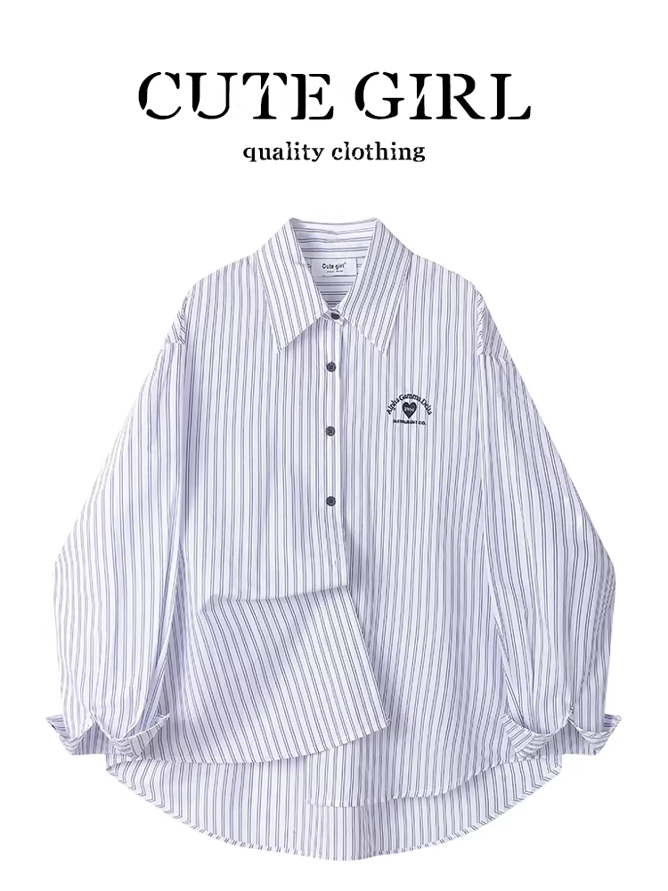 Áo chống nắng sọc xanh đa năng phong cách Hàn Quốc CuteGirl dành cho nữ, áo đẹp siêu đẹp và độc đáo cho mùa xuân