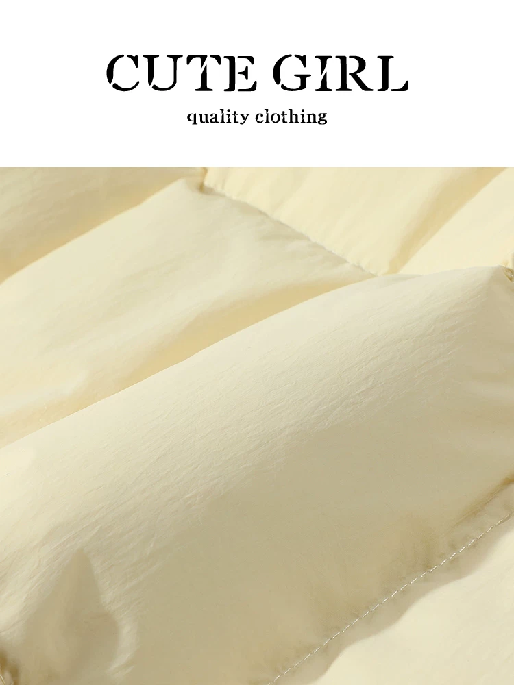 Áo khoác ngắn cổ đứng kẻ sọc phong cách Hàn Quốc CuteGirl dành cho nữ, mùa thu đông, áo khoác cotton thanh lịch, rộng rãi, giảm tuổi tác.