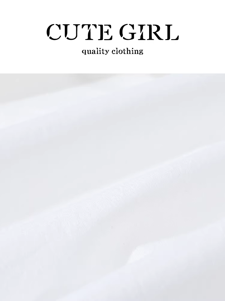 Áo sơ mi ngắn tay cổ chữ V thắt eo phong cách Pháp dễ thương dành cho nữ, áo tay phồng đa năng mùa hè