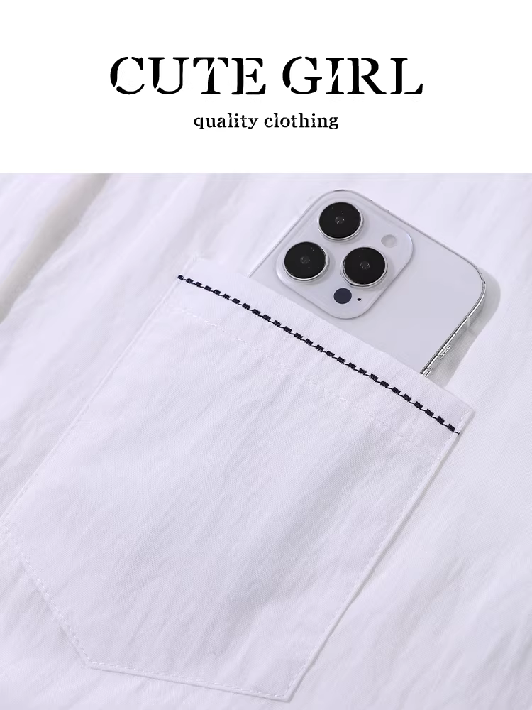 Áo sơ mi dài tay màu trắng phong cách Pháp có khăn quàng cổ dành cho nữ, áo sơ mi công sở dáng rộng và đa năng cao cấp mùa thu