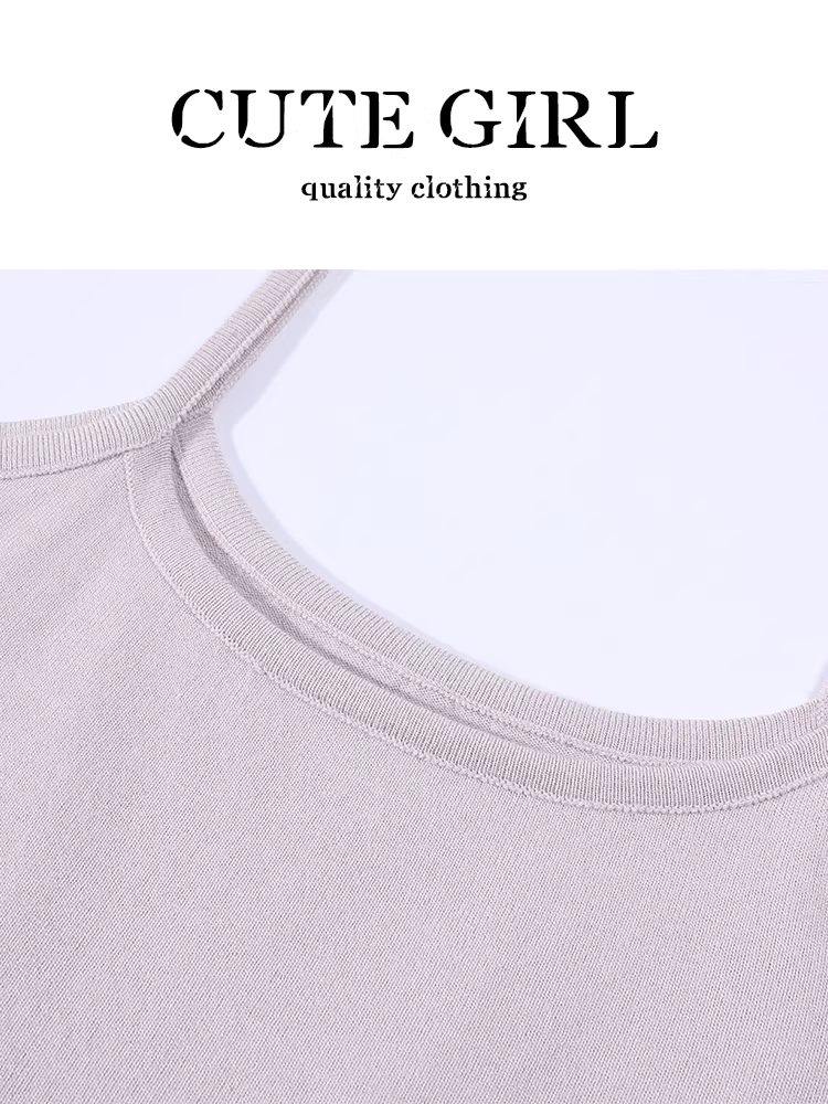 Áo chống nắng màu tím phong cách Hàn Quốc dễ thương dành cho nữ, trang phục mặc trong mùa hè với bộ hai mảnh áo ba lỗ