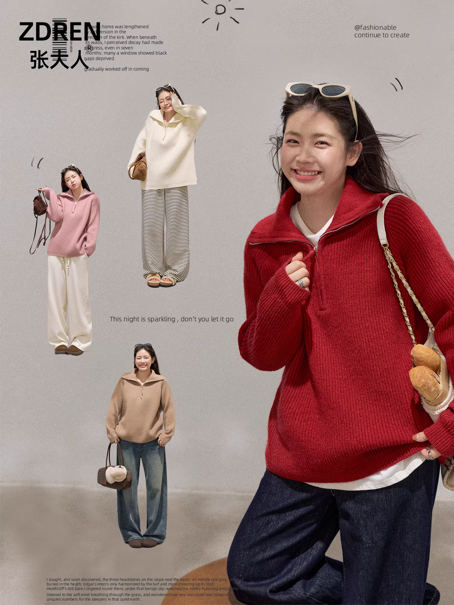 Quần áo nữ cỡ lớn dành cho người lớn, phong cách mới mùa đông kiểu Hàn Quốc, áo len nhung cực lạnh nhiều màu, kiểu dáng thon gọn, giữ ấm