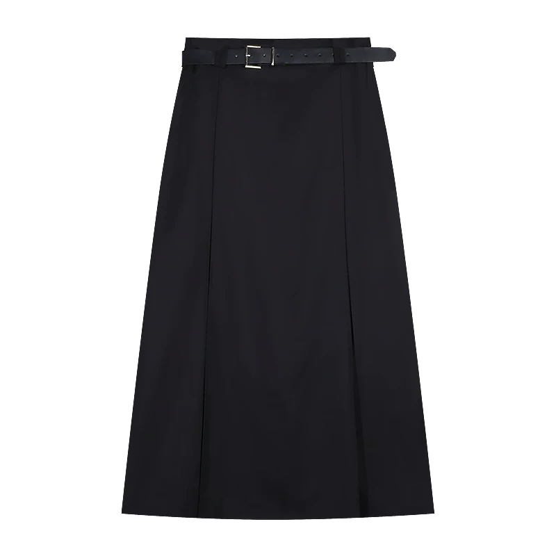 Váy vest xẻ tà màu xám cao cấp dành cho nữ, thiết kế thu gọn dáng người, kiểu dáng chữ A độc đáo, váy dài ôm hông phong cách retro.