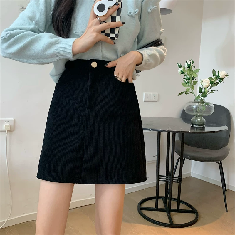 Váy nhung kiểu Mỹ cổ điển dành cho nữ mùa thu đông, size lớn, thiết kế độc đáo, ôm hông, tôn dáng, váy ngắn dáng chữ A