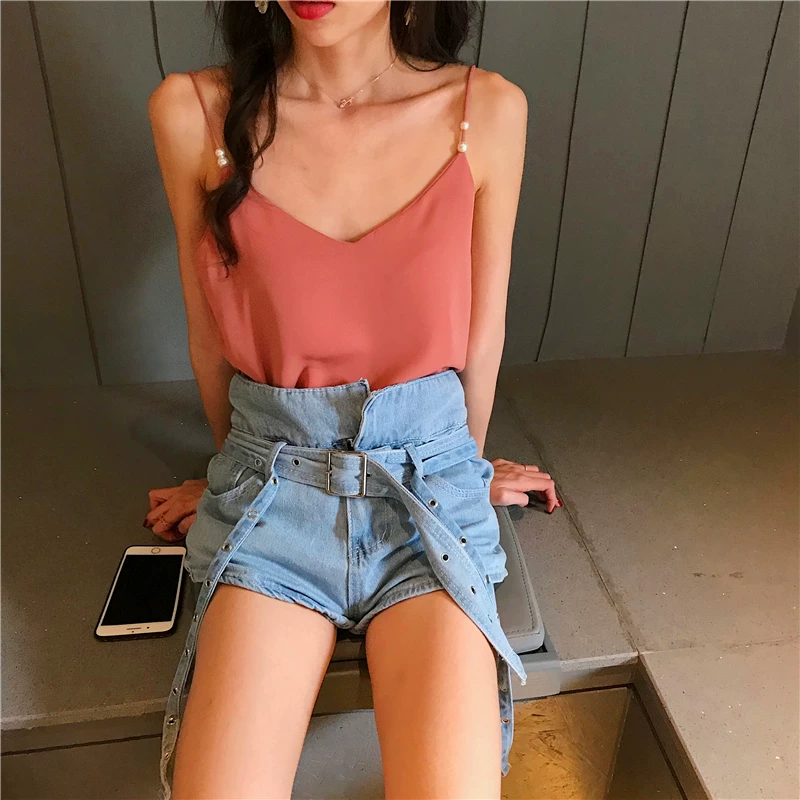 Áo camisole voan cỡ lớn dành cho phụ nữ béo, thích hợp mặc bên ngoài, che bụng, lộ lưng, cổ chữ V, áo lót bên trong 100kg
