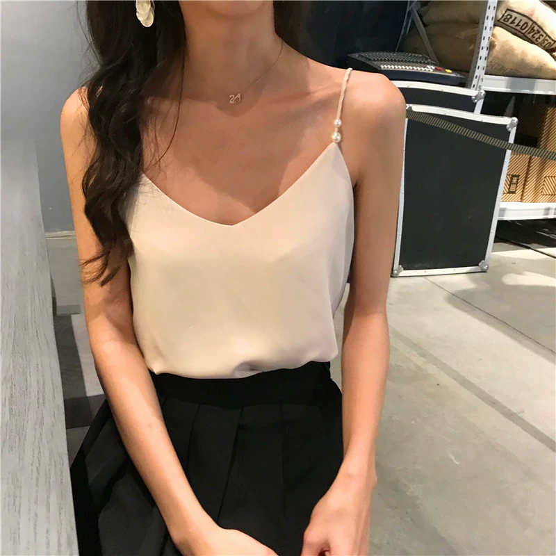 Áo camisole voan cỡ lớn dành cho phụ nữ béo, thích hợp mặc bên ngoài, che bụng, lộ lưng, cổ chữ V, áo lót bên trong 100kg