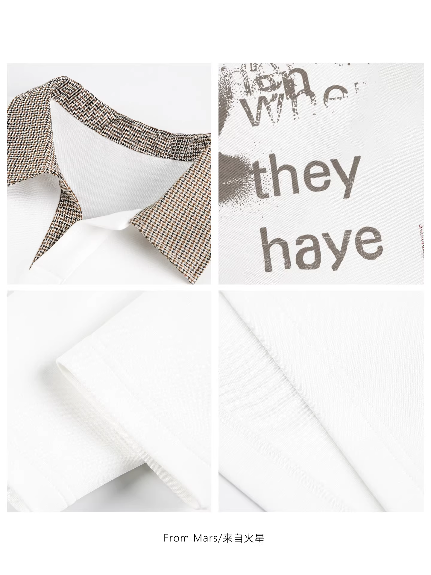 Từ sao Hỏa, tất cả những điều bạn mong muốn sẽ trở thành hiện thực. Áo len dài tay có cổ in hình nhân vật cổ điển theo phong cách quốc gia.