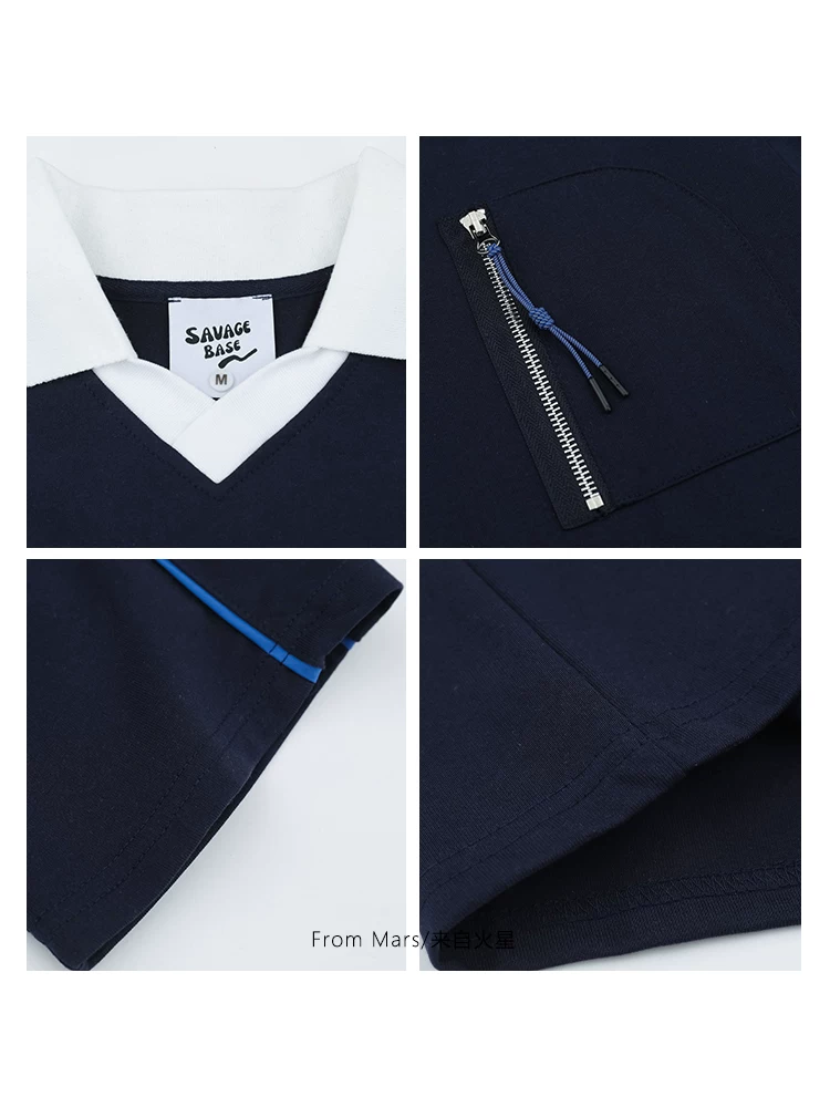 From Mars put a period on it Áo thun ngắn tay unisex dáng rộng phong cách đại học đơn giản màu sắc đơn giản mùa hè