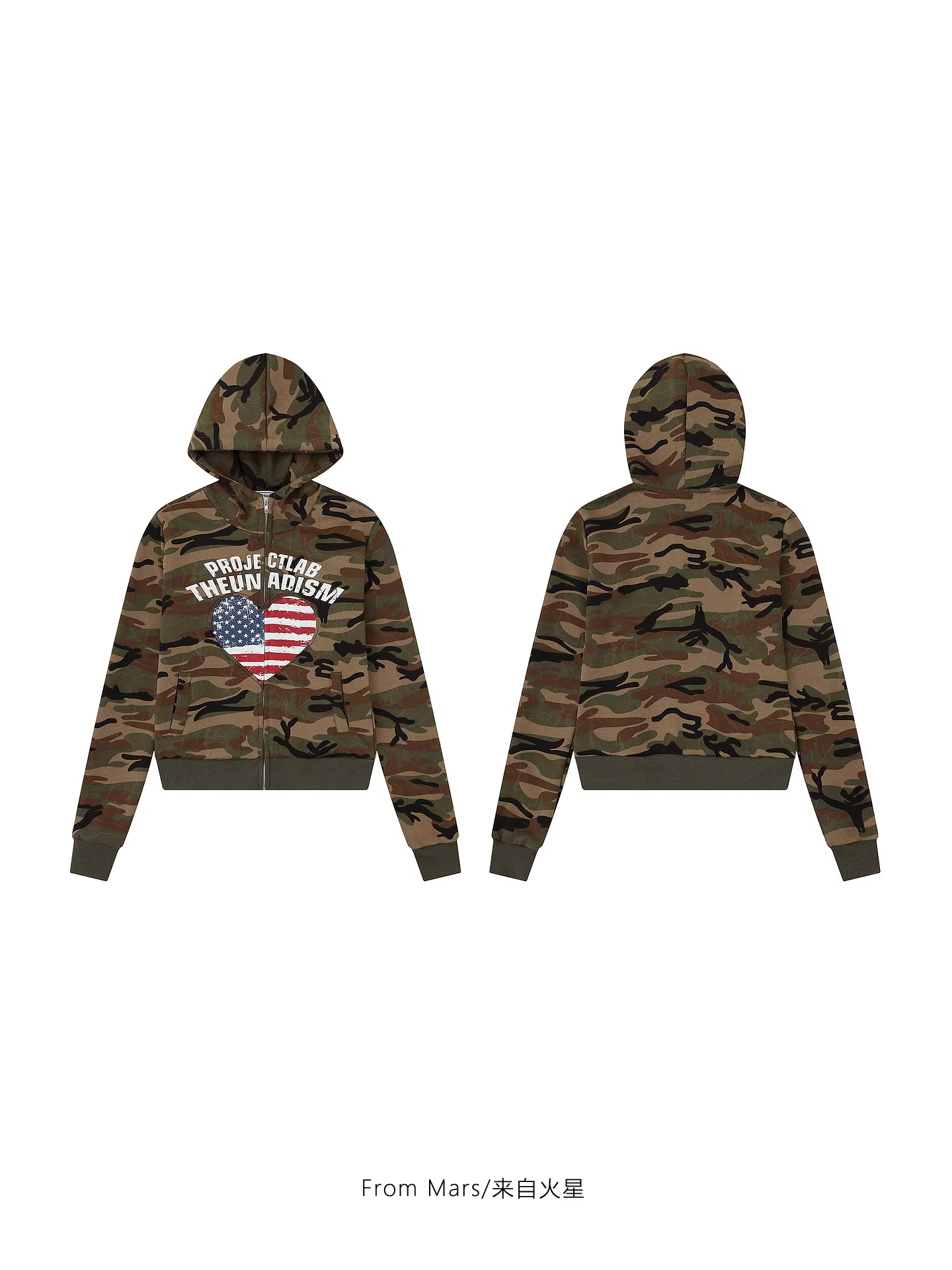 Từ Mars Nhận một chiếc áo len có mũ trùm đầu.