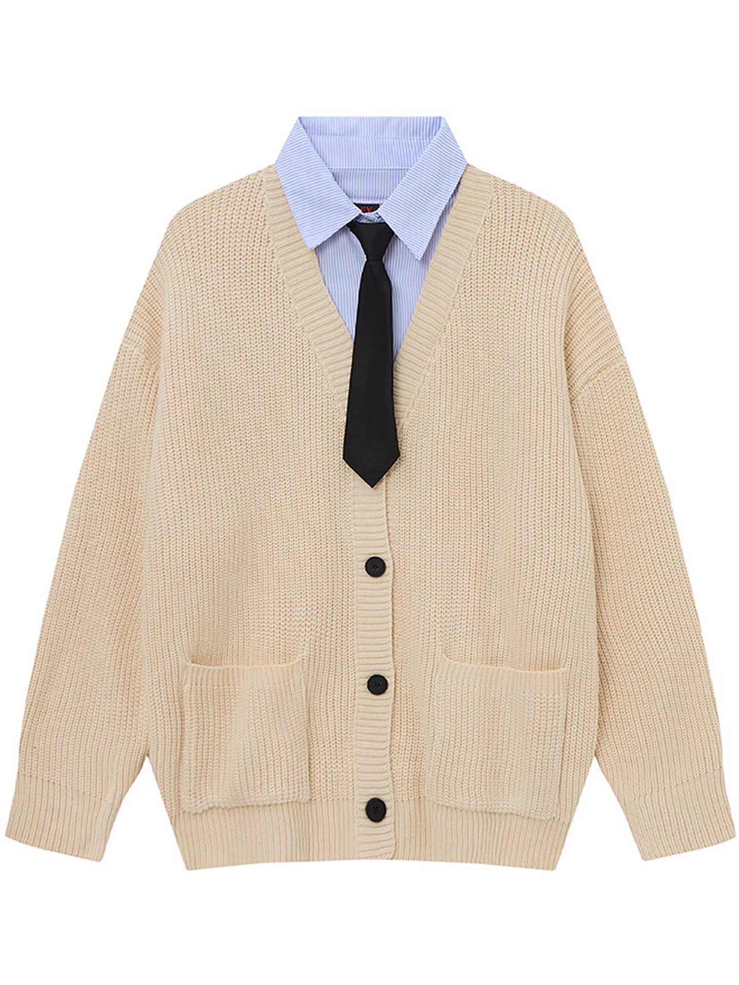 Áo khoác len dáng rộng không có dấu vết của Mars Traceless