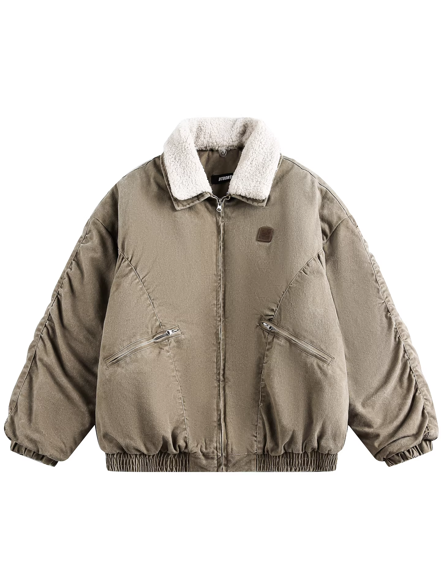 Từ sao Hỏa, anh ấy bắt đầu mặc hai bộ quần áo: một chiếc áo khoác cotton dày dặn, rộng rãi, chất liệu len cừu, kiểu dáng thời trang và cá tính, có cổ áo lật, dành cho cả nam và nữ, phong cách BF.