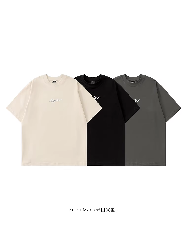 Từ sao Hỏa, hãy bắt đầu với những giấc mơ, thương hiệu thời thượng của Trung Quốc, thiết kế độc đáo theo phong cách Instagram, áo thun ngắn tay cổ tròn dáng rộng đa năng phong cách hip-hop