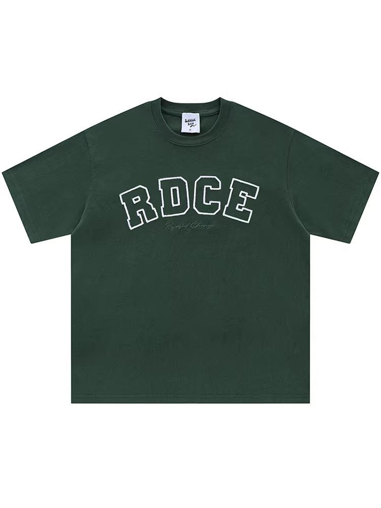 Từ sao Hỏa, điều đó diễn ra một cách có trật tự. Áo thun ngắn tay thêu chữ phong cách đường phố châu Âu và Mỹ dành cho cặp đôi mùa hè BF.