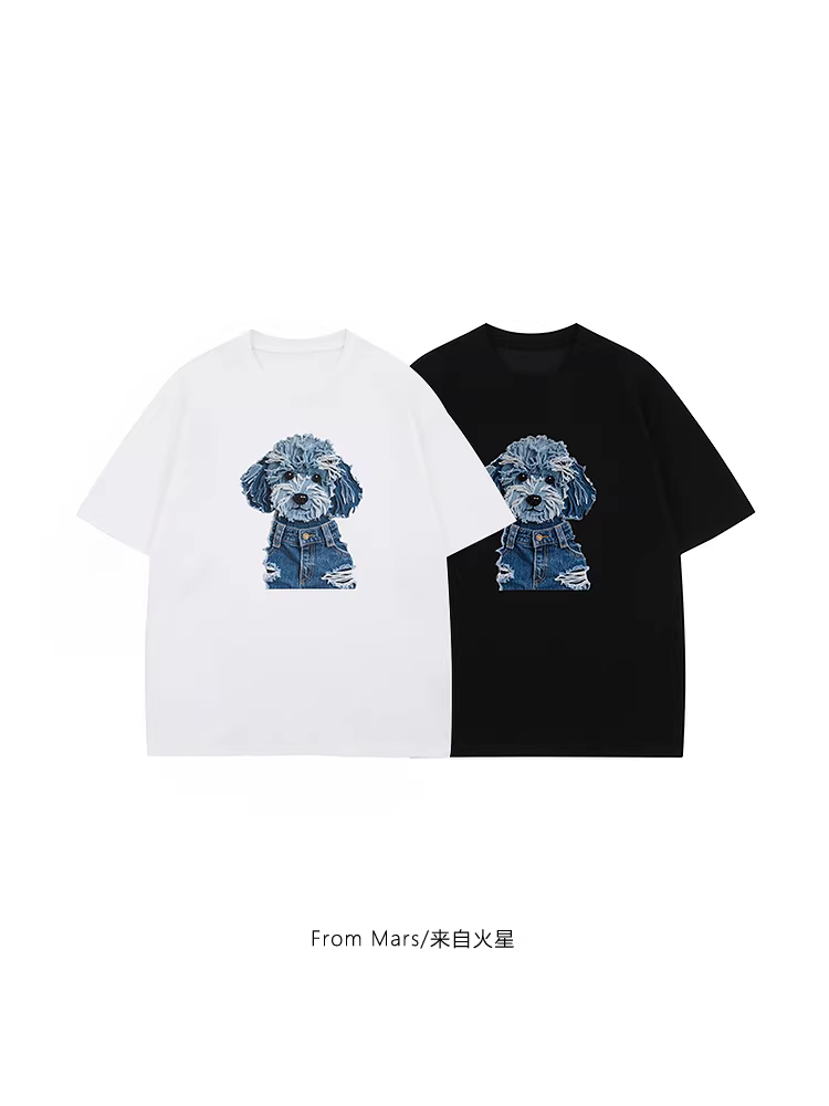 Áo thun ngắn tay mùa hè của chó con Mars Yabil