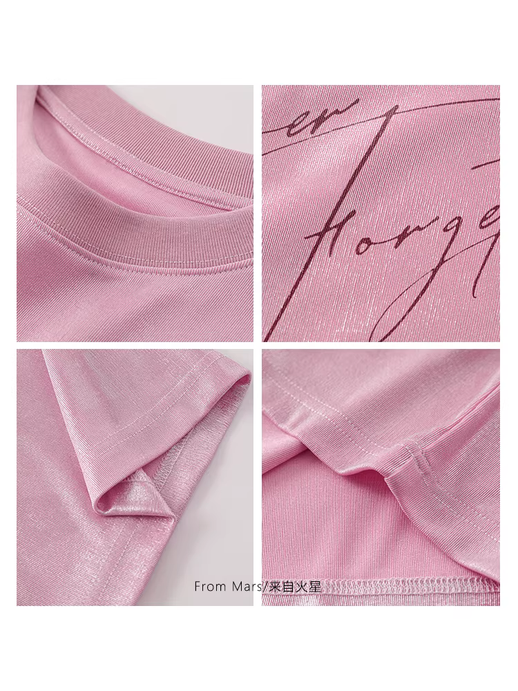 Từ sao Hỏa thì không quan tâm. Áo thun ngắn tay in chữ thời trang, cổ tròn, dáng rộng, đa năng dành cho các cặp đôi BF.