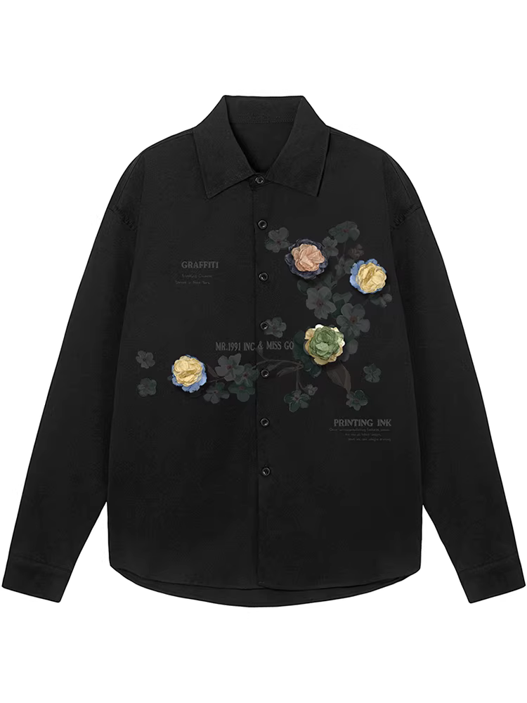 Từ sao Hỏa là một nơi đầy hoa. Thương hiệu thời thượng với thiết kế hoa cổ điển, phong cách lười biếng, áo sơ mi dài tay rộng và mỏng.