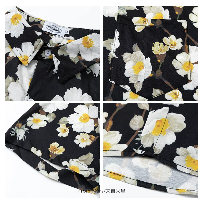 Từ sao Hỏa có một bức tranh sơn dầu màu trắng cổ điển lãng mạn với những bông hoa, phong cách Hawaii độc đáo, thoải mái, giản dị và đa năng.