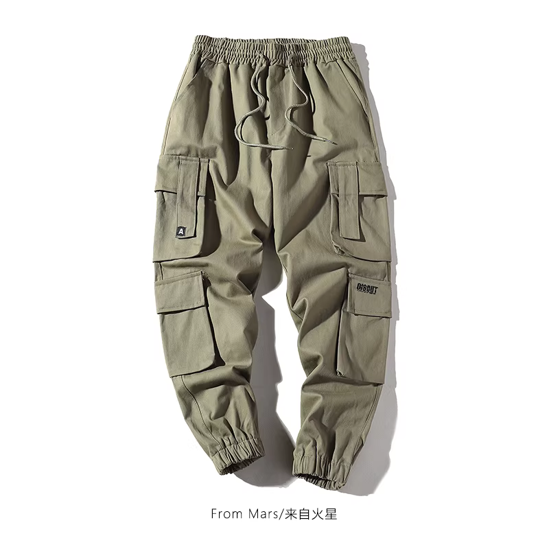 Từ Mars Quần cargo nhiều túi thương hiệu thời thượng châu Âu và Mỹ, kiểu dáng rộng rãi, phong cách thể thao, năng động, quần jogger đường phố, quần thể thao năng động