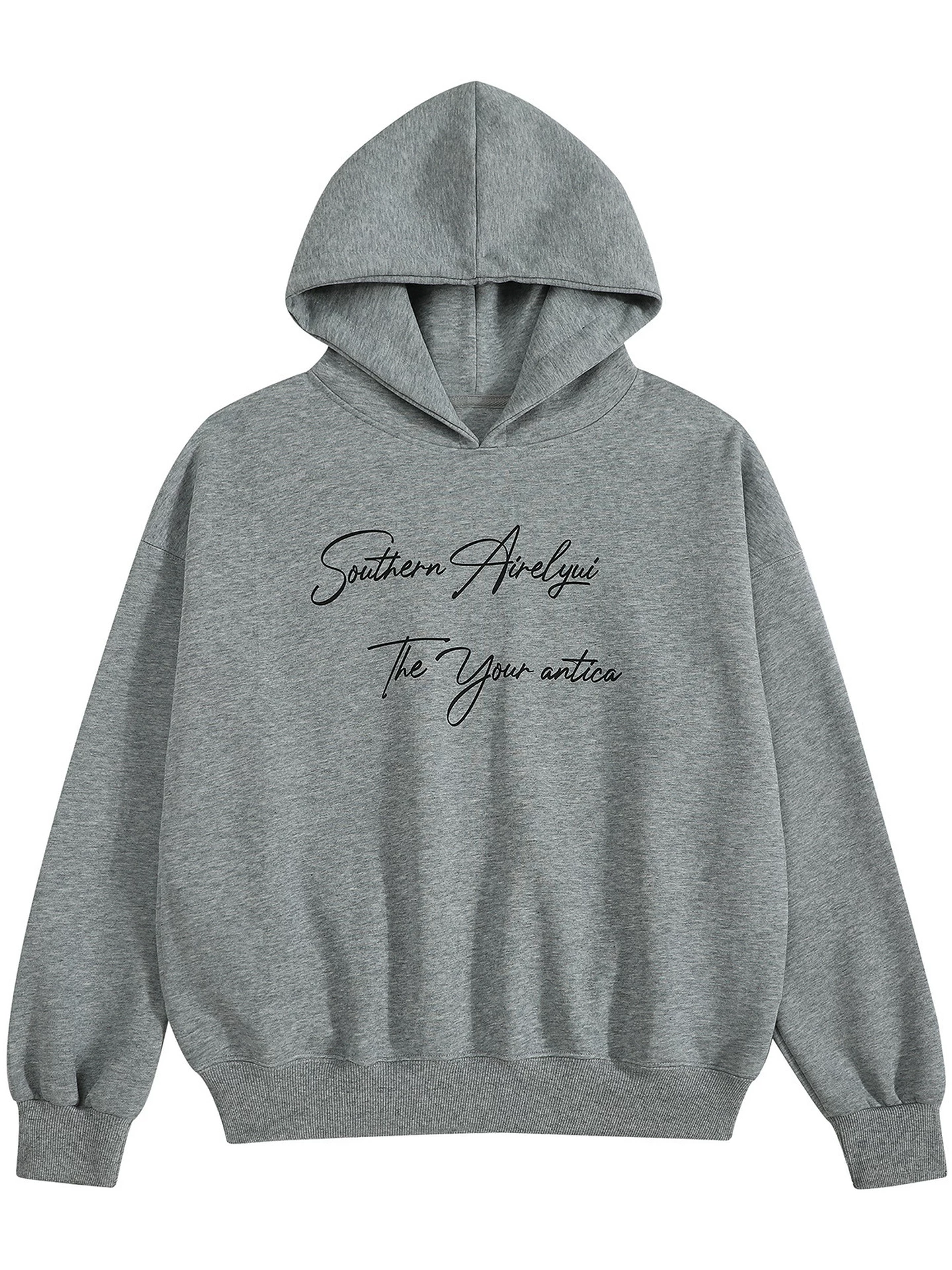 Áo hoodie có mũ trùm đầu kiểu dáng rộng rãi, phong cách đại học, từ thương hiệu Mars Long-term.