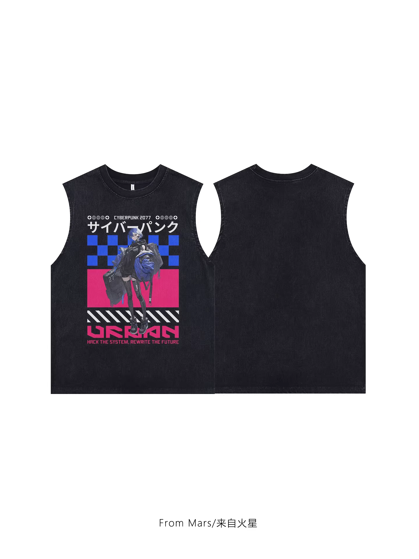 Áo thun From Mars Dark Terminator dành cho nam và nữ, cổ tròn tay ngắn kiểu cổ điển kiểu Mỹ, dáng rộng, cổ tròn, tay ngắn