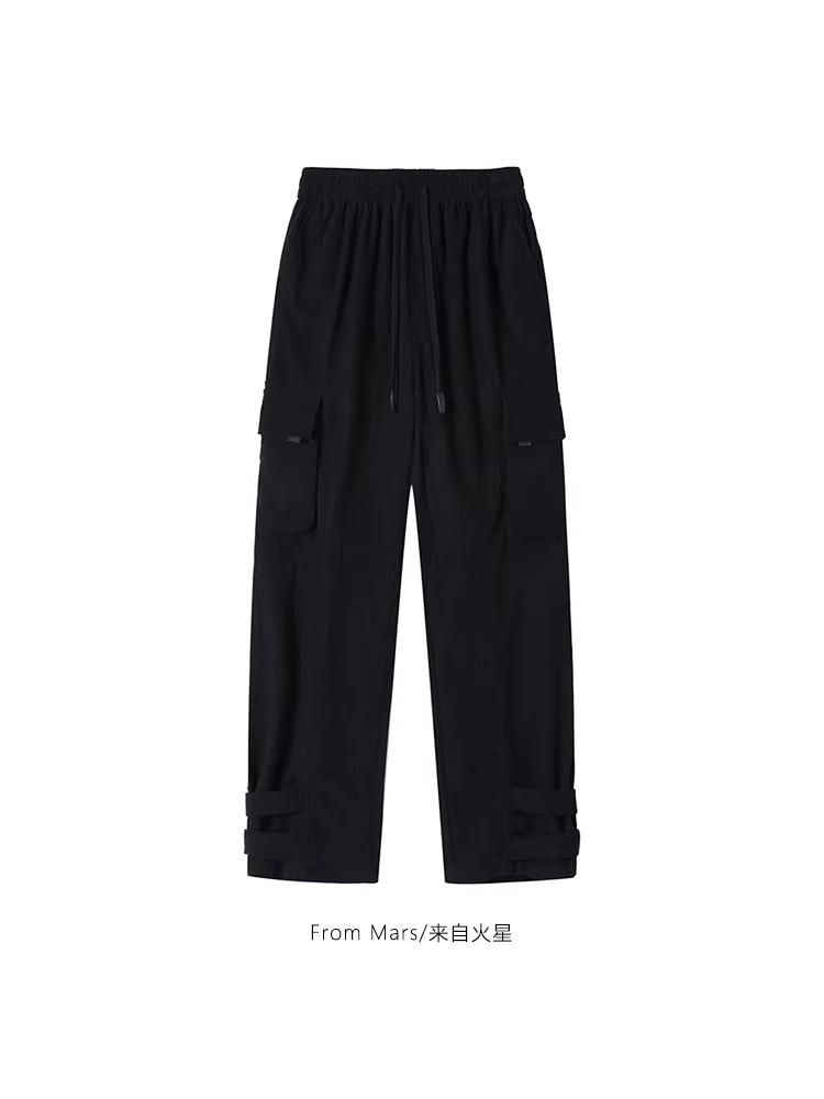 Quần Cargo chất liệu Corduroy phong cách đường phố Mỹ, có dây rút co giãn, kiểu dáng thường ngày, thương hiệu Mars Victory Side