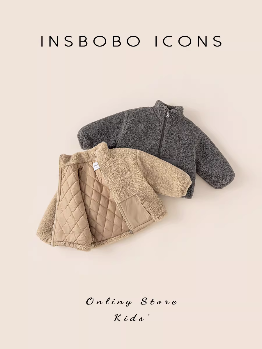 Áo khoác bé trai mùa thu đông, quần áo cotton trẻ em, quần áo bé gái, quần áo trẻ em mùa đông, kiểu mới 2025, quần áo trẻ em thời trang