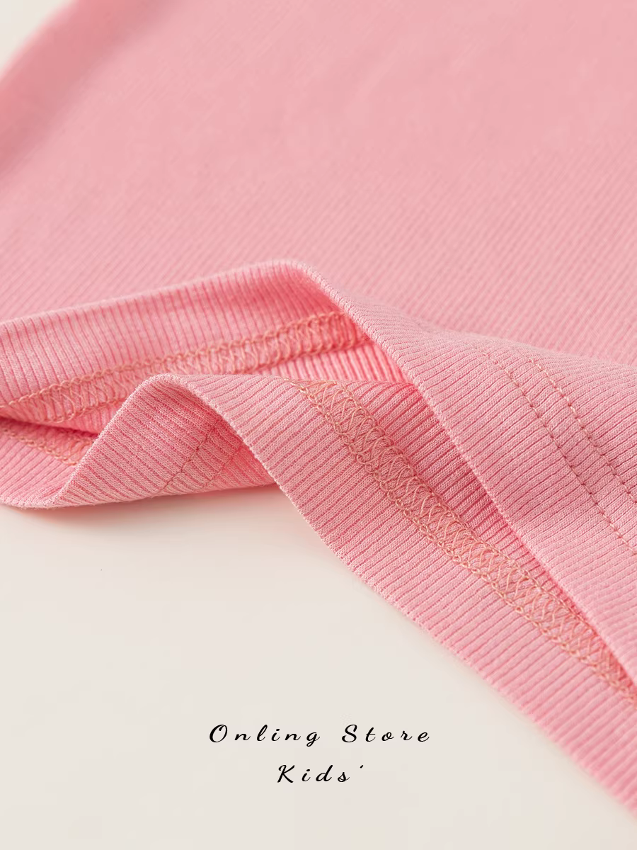 Áo ba lỗ ren thời trang INSbobo cho bé gái, kiểu mới 2024, áo thun trẻ em đa năng, thoáng mát