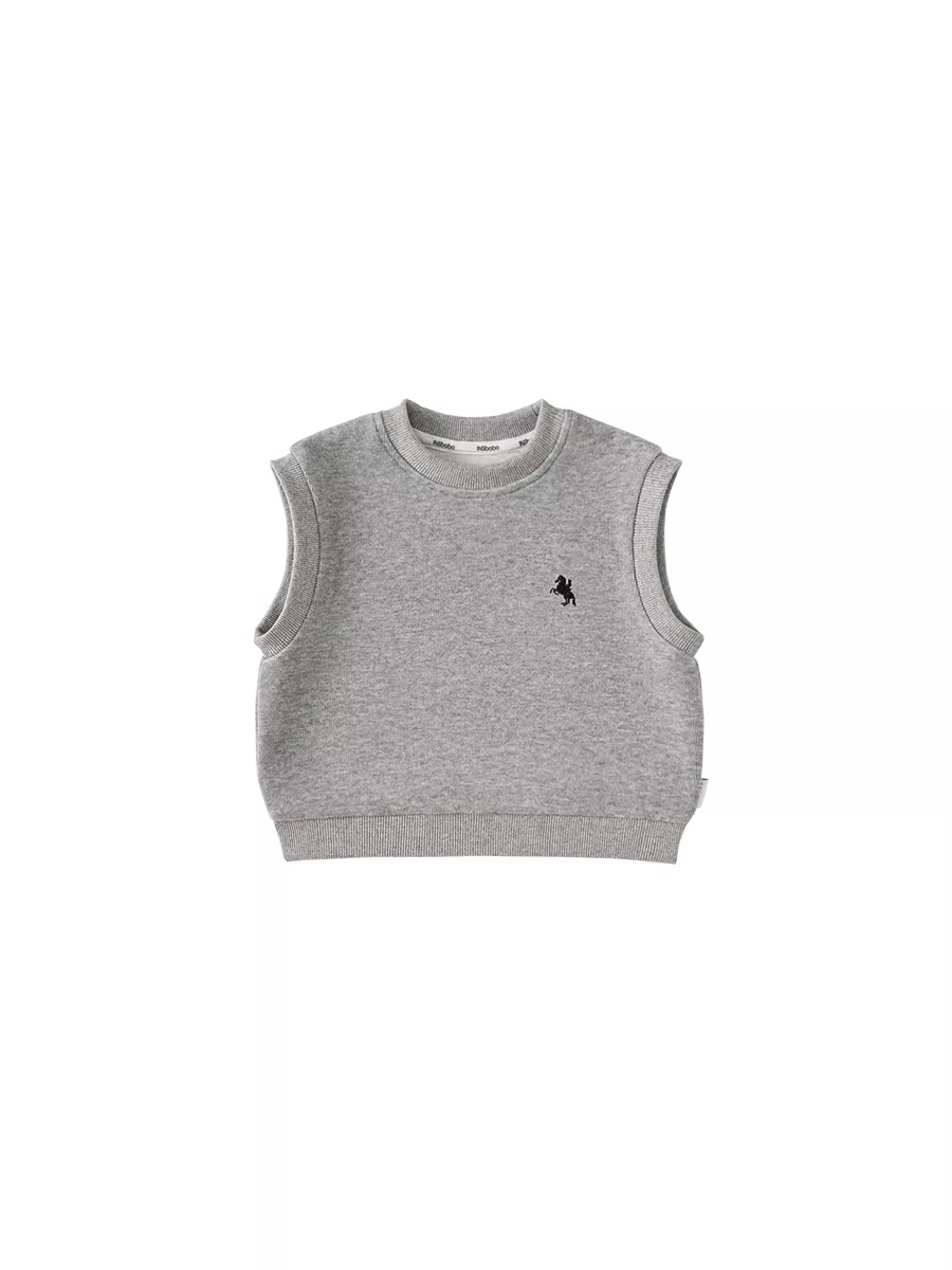 Áo gile thu đông INSbobo cho bé trai, áo gile bé gái mùa thu 2025, áo kiểu hoạt hình trẻ em, áo kiểu thường ngày