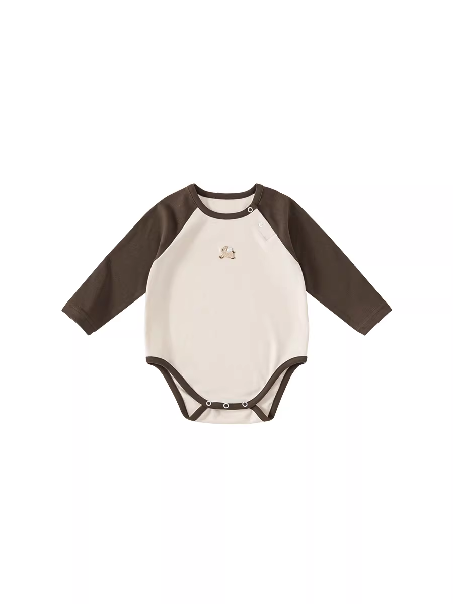 Quần áo trẻ em INSbobo thu đông 2025, bộ liền thân sơ sinh, bộ jumpsuit mùa xuân thu, thời trang trẻ em