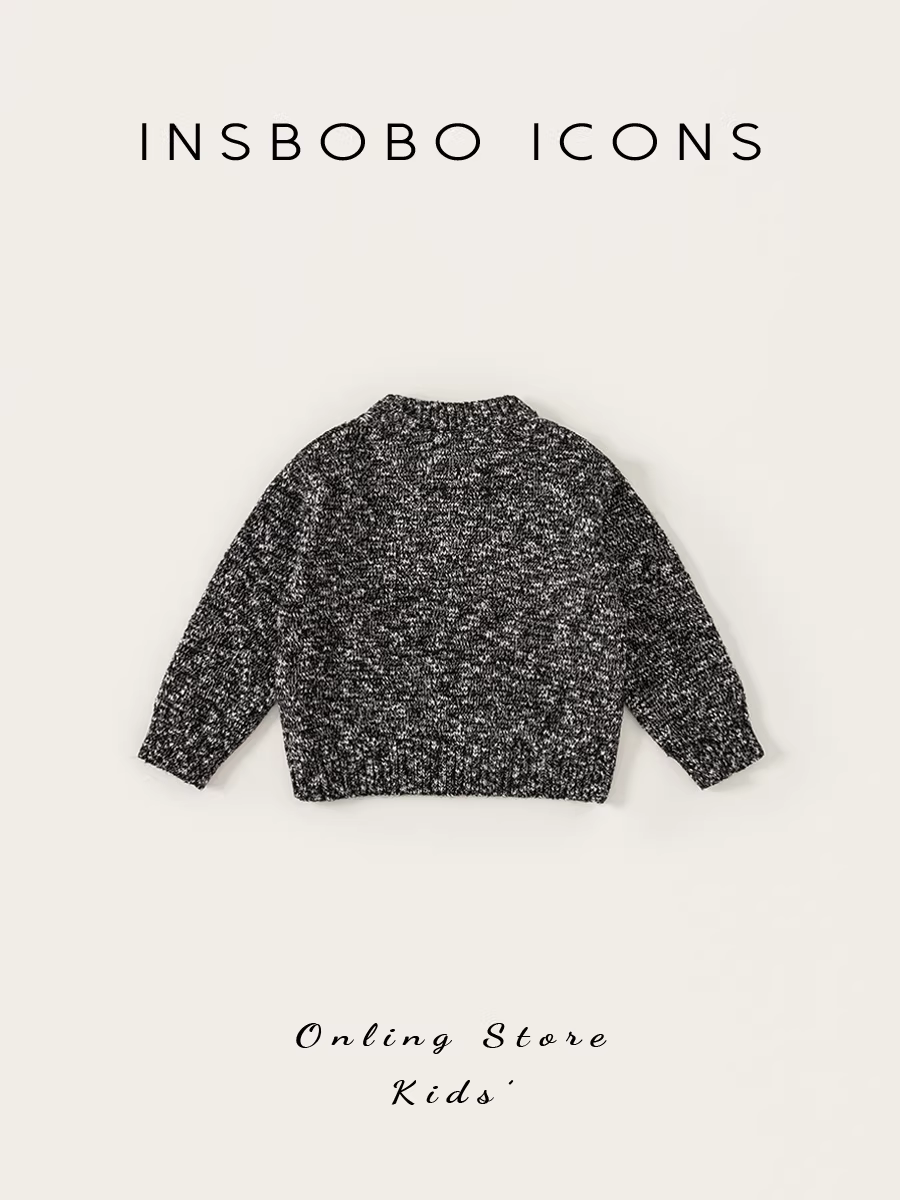 Áo len bé gái INSbobo mùa đông 2025 kiểu mới siêu thời trang áo bé mùa thu đông áo len trẻ em quần áo trẻ em