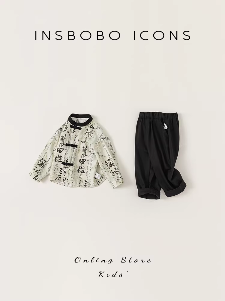 Hanfu cho bé trai, trang phục truyền thống kiểu Trung Hoa cho trẻ em, bộ đồ kiểu Trung Hoa mới cho bé trai, trang phục mùa thu cho bé, mẫu mới 2025, trang phục sinh nhật đầu tiên, hợp thời trang.