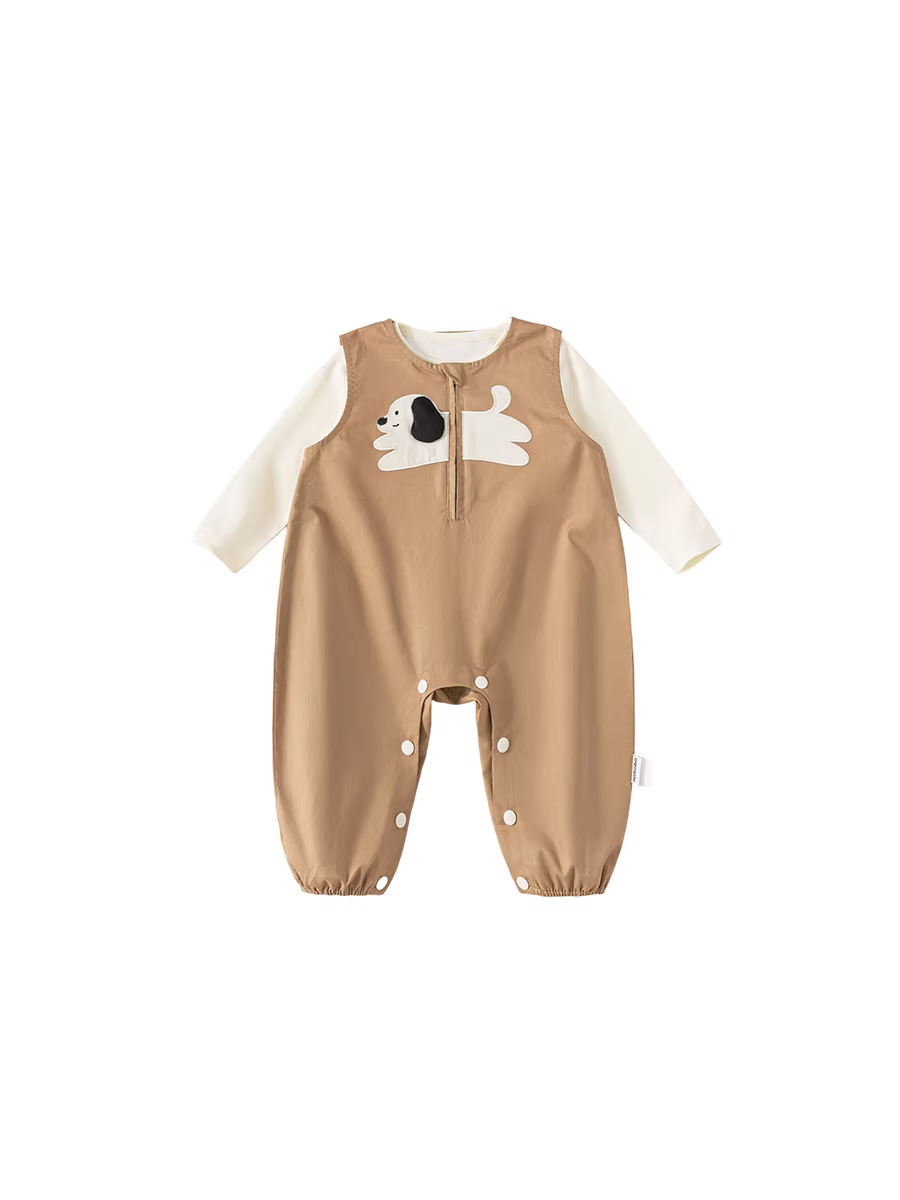 Bộ đồ bé INSbobo mùa xuân thu 2025 kiểu mới, bộ hai mảnh yếm bé trai, quần áo trẻ em, trang phục mùa thu, dễ thương