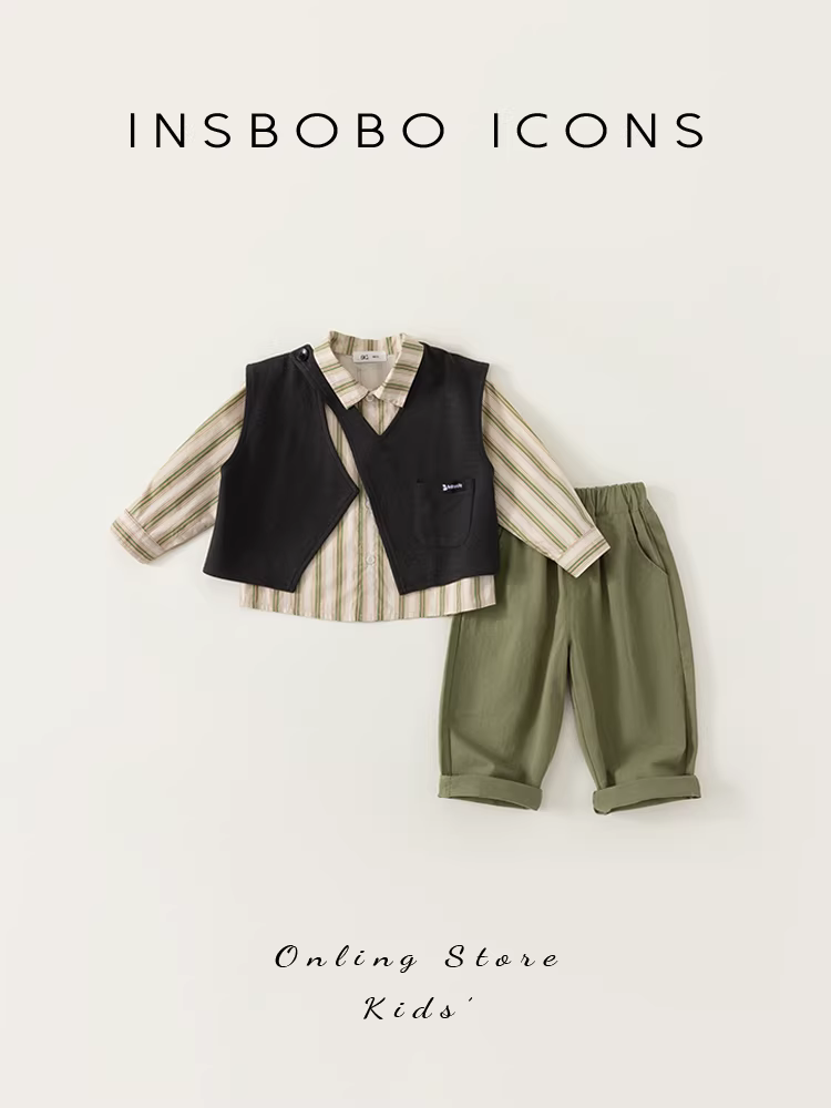 Quần áo thu đông bé trai, bộ đồ trẻ em kiểu mới thu 2025, quần áo bé trai mùa xuân thu, quần áo trẻ em, trang phục thời trang đầu thu cho bé trai