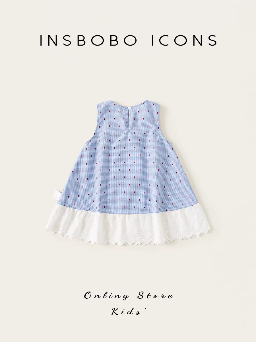 Váy bé gái INSbobo mùa hè kiểu mỏng, váy hai dây cho bé sơ sinh, trang phục thời thượng đầu hè 2025