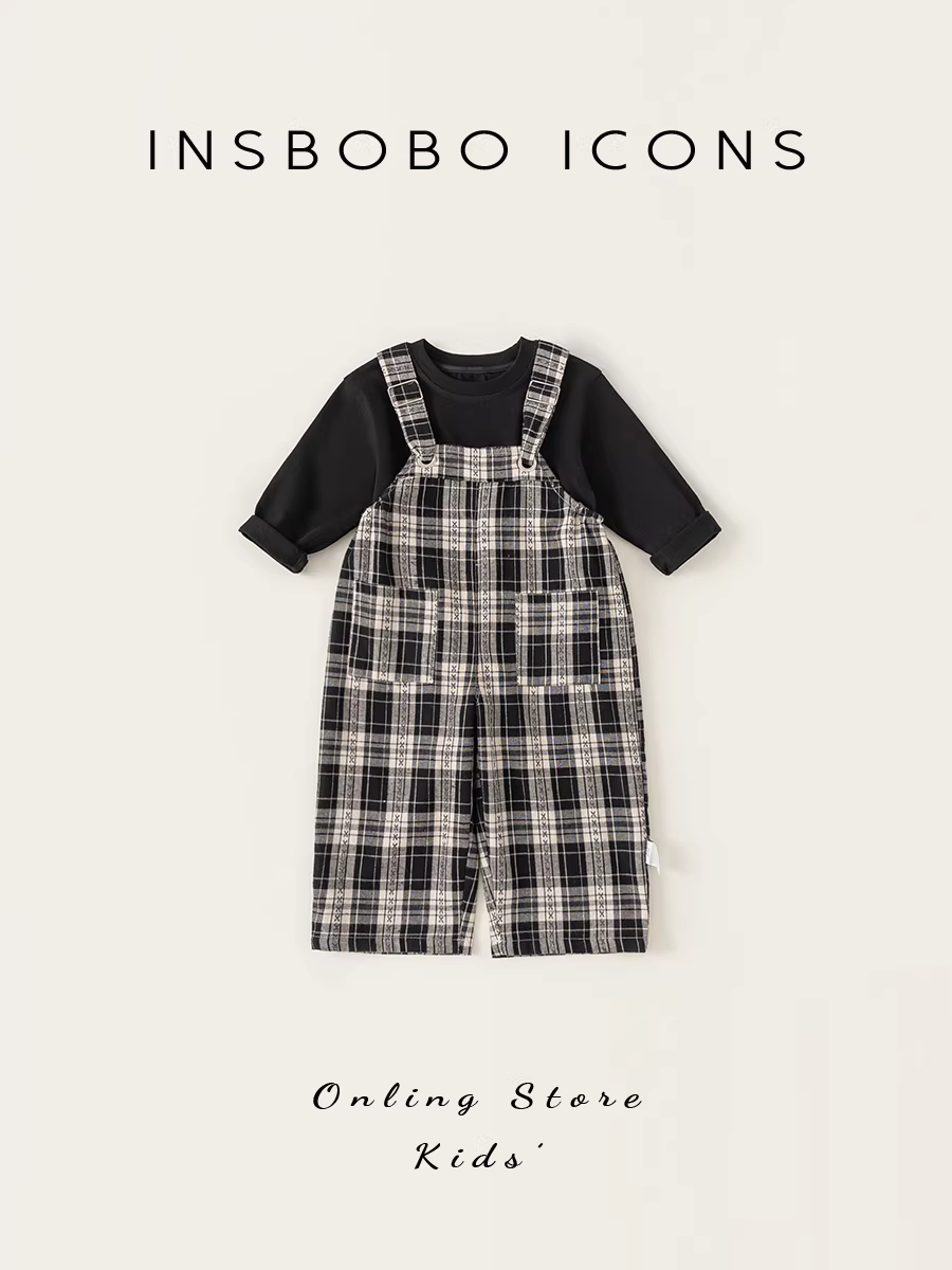 Bộ quần áo thu đông bé gái 2025, bộ đồ thu sớm bé gái, bộ quần yếm bé trai, quần áo thu đông bé gái