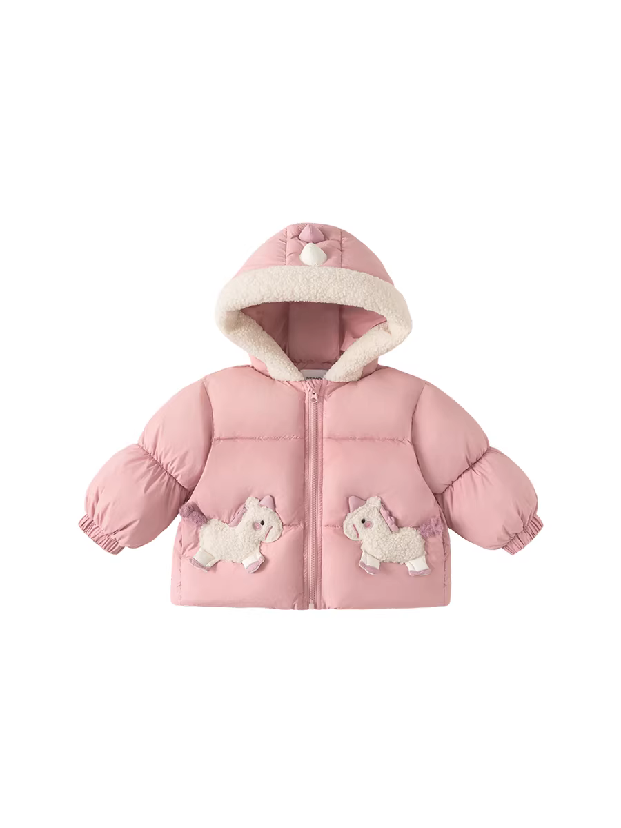 Áo khoác cotton bé gái INSbobo mùa đông 2025, áo khoác trẻ em mùa đông, quần áo mùa đông, áo khoác cotton dày, áo khoác bông mới cho bé, quần áo trẻ em