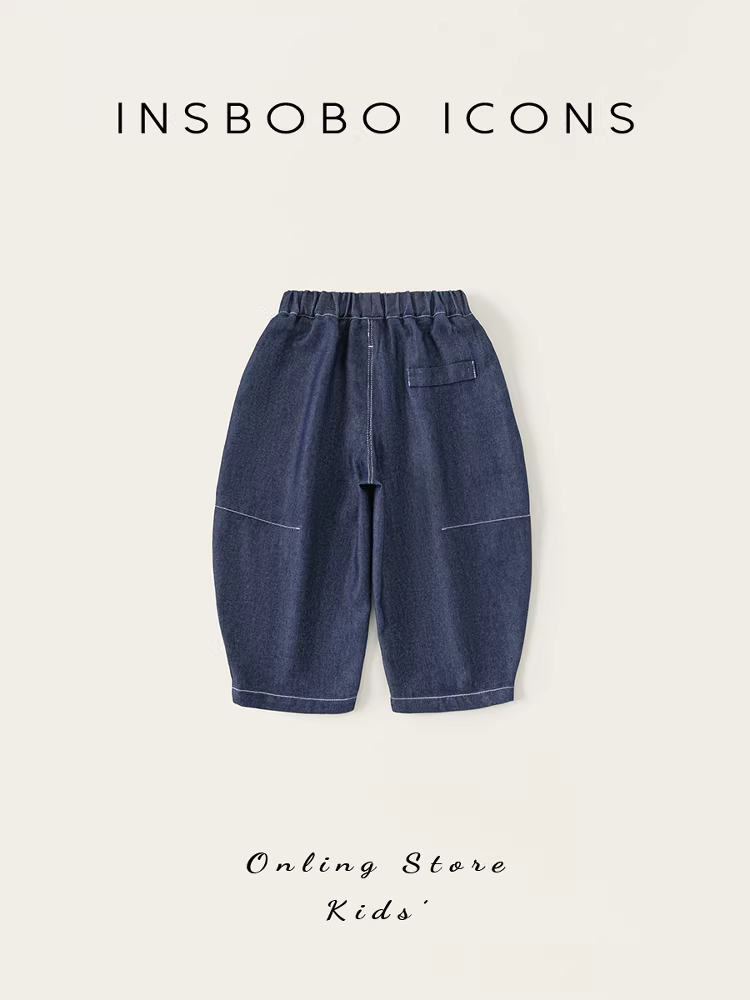 Quần bé trai INSbobo hè 2025 kiểu mới quần jean bé trai quần trẻ em mặc hè đa năng
