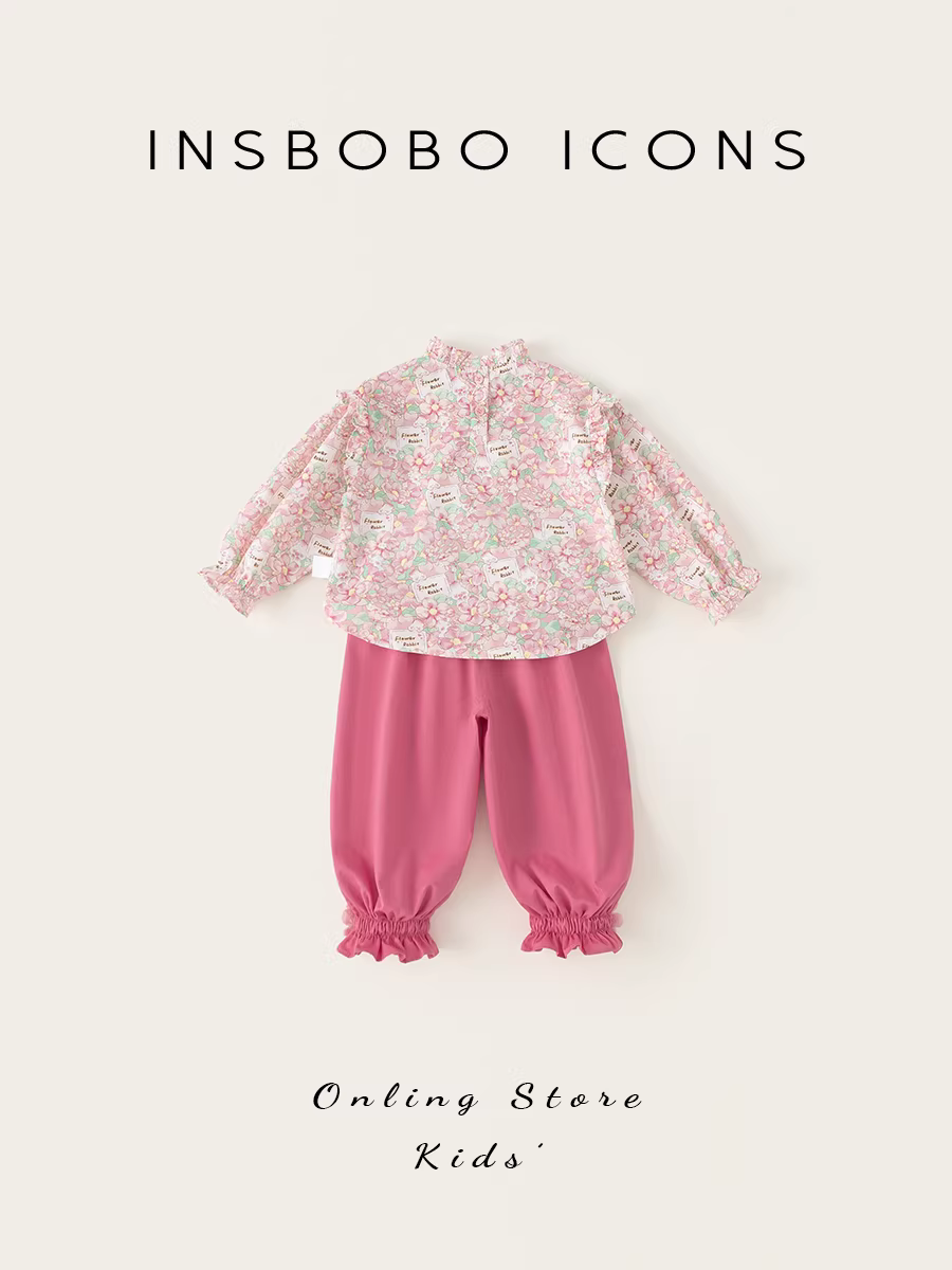 Bộ trang phục thu đông 2025 cho bé gái, kiểu dáng mới, áo dài tay thời trang, bộ hai mảnh trẻ em phong cách Hàn Quốc, hợp thời trang